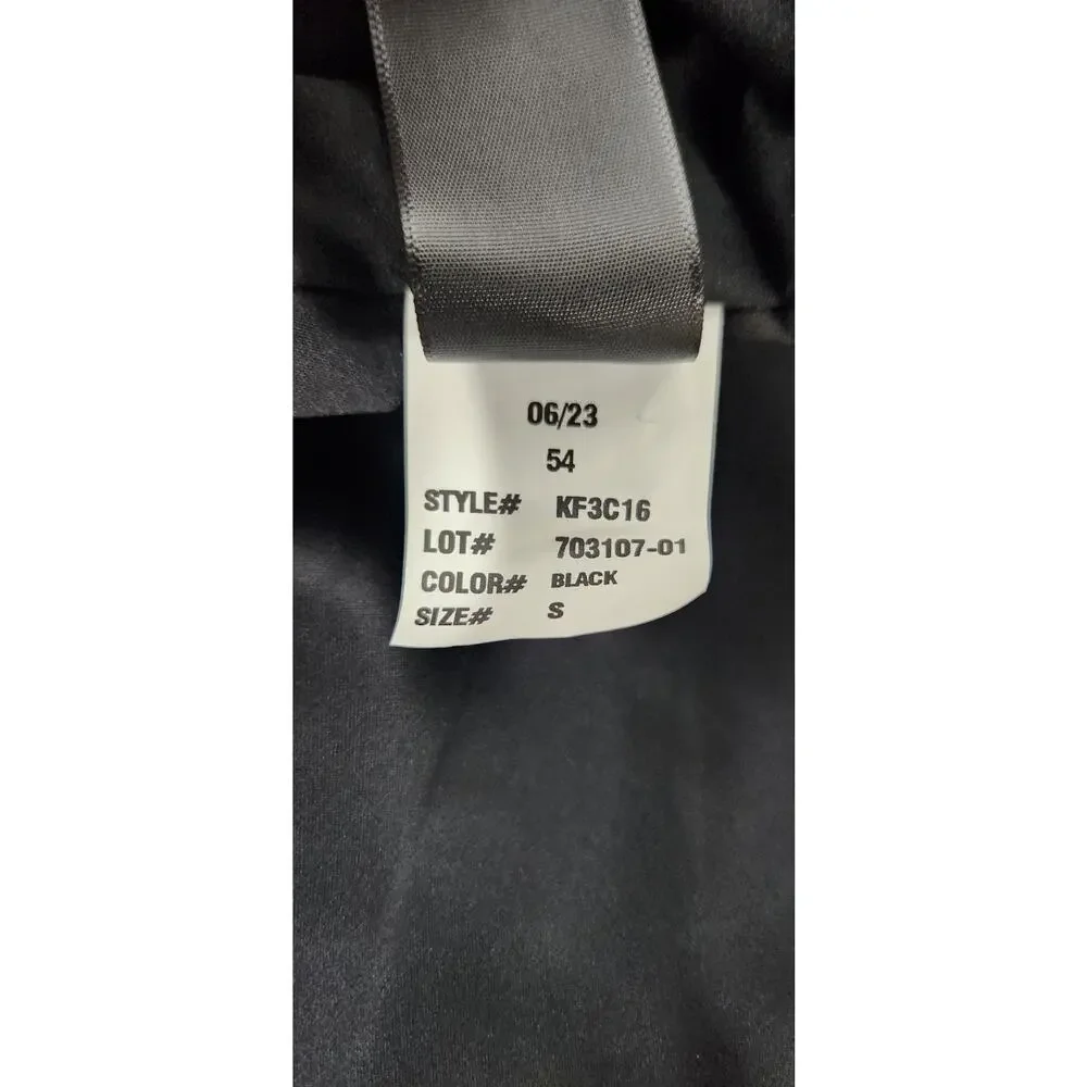 Kobi Halperin Women's Channing Genuine Shearling Trim Black Wool Blend Coat, Sm - Picture 15 of 15